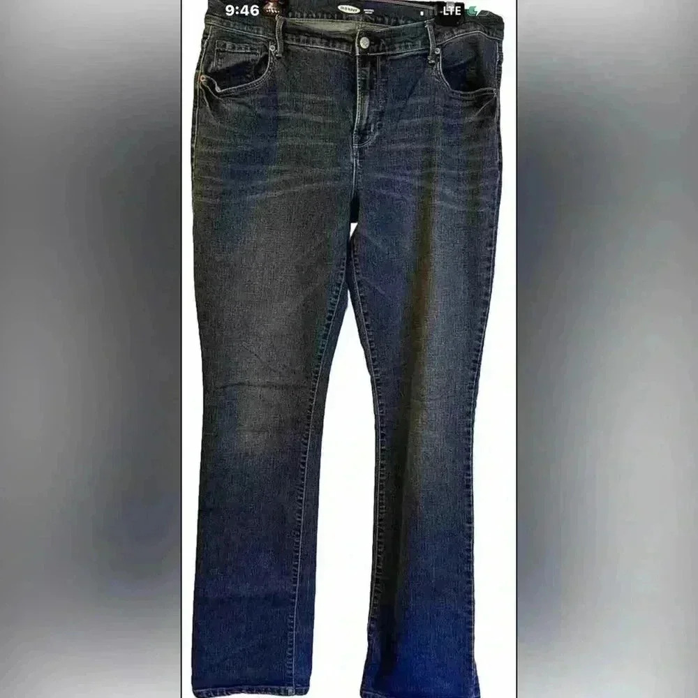 Old Navy 14 Tall Boot Cut Jeans Ladies Bootcut Med Wash GUC